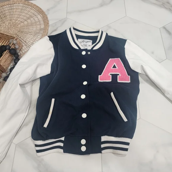 [ reflex] Juniors size Medium, cutest letterman jacket w/ pink "A" - Picture 12 of 16
